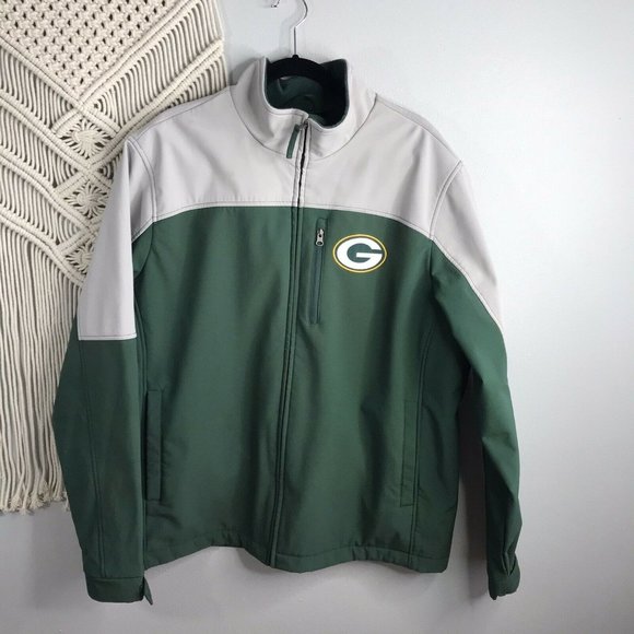 Green Bay Packers Full Zip Green Jacket ~ Men's XL